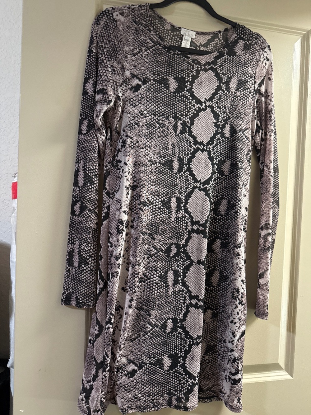 Sheer snake skin dress